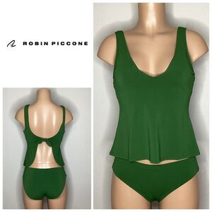 New. Robin Piccone green tankini set. XS/S. Retails $214